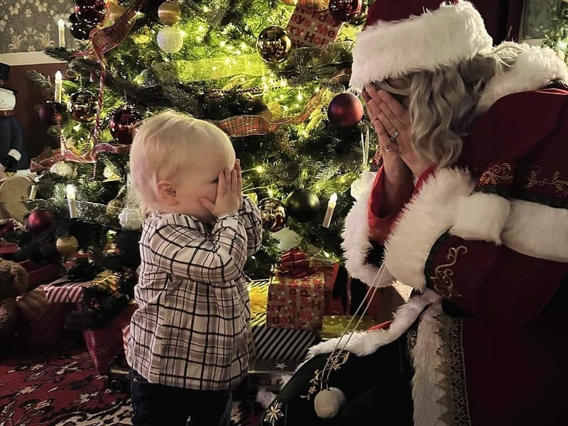 Family enjoying the Magic of Christmas experience together